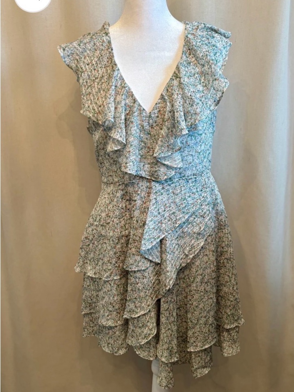 Bardot Floral Open-Back Dress | Size 6